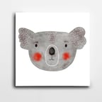 Koala Minimal Kare Kanvas Tablo