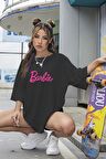 Unisex Barbıe Baskılı Oversize Tshırt