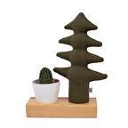 Kayigo Flowery Saksılı & Notluk - Yeşil Çam