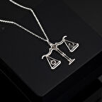 925 Ayar Gümüş Terazi Kolye Özel Tasarım