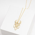 925 Ayar Gümüş Geyik Kolye Özel Tasarım