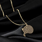 925 Ayar Gümüş Uyuyan  Kedi Kolye Özel Tasarım