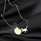 925 Ayar Gümüş Akvaryum Kedi Kolye Özel Tasarım