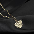 925 Ayar Gümüş Fransız Bulldoğu Köpek Kolye Özel Tasarım