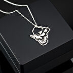 925 Ayar Gümüş Kuru Kafa Tası Kolye Özel Tasarım