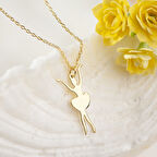 925 Ayar Gümüş Balerin Kolye Özel Tasarım