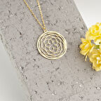 925 Ayar Gümüş  Zarif Venüs Gülü Kolye Özel Tasarım