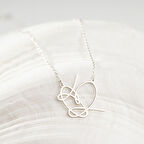 925 Ayar Gümüş  El Yazısı Kolye Özel Tasarım