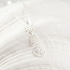 925 Ayar Gümüş  El Yazısı Kolye Özel Tasarım