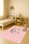 Modern Dijital Baskı Kaymaz Taban Çocuk ve Genç Odası Halısı H0617