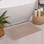 Homedius Banyo Kareli Ayak Desenli Pamuk Ayak Havlusu 50x70cm