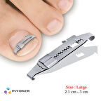 Tırnak Batması Engelleyici Tırnak Düzeltici Paslanmaz Çelik Batık Tırnak Çıkartıcı Atel Large