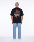 Erkek FFB Patch Oversize T-Shirt Siyah