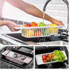 Emr dünya durulama sepeti - sebze meyve yıkama - bulaşıklık beyaz