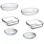 Paşabahçe borcam mutfak seti - 6 prç. borcam çeyiz seti