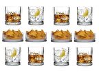 Paşabahçe elysia 12 parça viski - su bardağı çerezlik seti takımı