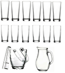 Paşabahçe rakı bardak ve 15 prç. rakı bardağı ve buz kovası seti 