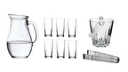 Paşabahçe rakı bardak ve 9 prç. rakı bardağı ve buz kovası seti 