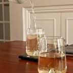 Lav terra su bardak - 12 parça meşrubat bardağı seti takımı 2 boy yeni seri