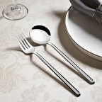 Nehir sofia yemek kaşık ve çatal - 12 parça yemek kaşığı ve çatalı 6+6