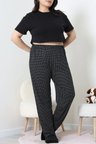 Modi Green Cepli Viskon Büyük Beden Pijama Altı Siyahpuanlı - 52333.1731.