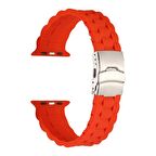 Gpack Apple Watch 9 41mm Kordon Mat Silikon Ayarlanabilir KRD 72