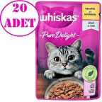Whiskas Pouch Pure Delight Tavuklu Kedi Konservesi 85 Gr 20 AD