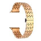 Gpack Apple Watch SE 2 2023 44mm Kordon Metal Zigzag Fit Tasarım Desenli KRD86