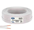 100 METRE HOPARLÖR ELEKTRİK VE SES KABLOSU KORDON 2X1.5 BEYAZ