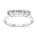 G Renk 0.35 Karat Pırlanta Beştaş Yüzük