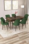 Rovena Zayn Barok 80x132 Açılabilir Suntalam Yemek Odası Takımı 6 Adet Sandalye