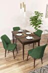 Rovena Arel Barok 80x132 Açılabilir Mdf Yemek Odası Takımı 4 Adet Sandalye