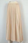Pliseli Saten Etek Bej 4340