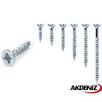 Akdeniz Sunta Vidası 6,0X70 Çinko 10 Paket 1000 Adet