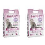 SANCAT Lavanta Kokulu Premium Beyaz Kedi Kumu 5 Lt. X 2 Adet