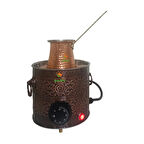 Bakır Kumda Kahve Makinesi Tek Cezvelik , Ev ve Ofis İçin Yuvarlak Bakır Kumda Kahve Makinesi A Kalite Safir Çay Kazanları