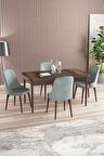Rovena Armin Barok 80x132 Açılabilir Mdf Mutfak Masası Takımı 4 Adet Sandalye