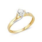 Altın Tektaş Yüzük