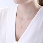 Altın Mini Y Harfi Kolye