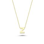 Altın Mini Z Harfi Kolye