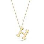 Altın Füzyon H Harfi Kolye