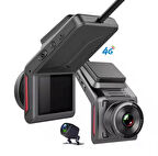 4g Sim Kartlı Araç İçi Kamera - GPS uzaktan İzleme ve Sesli Sohbet Sistemli Araç Kamerası- Ön-Arka