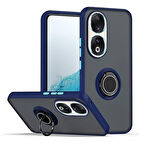 Gpack Huawei Honor 90 Kılıf Montreal Yüzüklü Mıknatıslı Kamera Korumalı Silikon