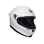 Agv K6 S Mono White Kapalı Kask