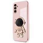 Gpack Samsung Galaxy M15 5G Kılıf Kamera Korumalı Astronot Desenli Standlı Silikon