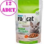 Ro Cat Tavuklu Kedi Yaş Maması 85 Gr 12 AD