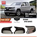Vw Amarok 2010 ve Sonrası Uyumlu Batman Yarasa Ayna Kapağı Piano Black ABS Plastik