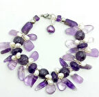 1864 Ametist el yapımı bileklik