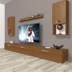 Decoraktiv Eko 270da Mdf Tv Ünitesi Tv Sehpası - Naturel Ceviz