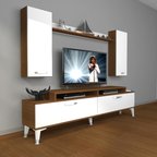 Decoraktiv Ekoflex 7 Slm Silver Tv Ünitesi Tv Sehpası - Ceviz Beyaz